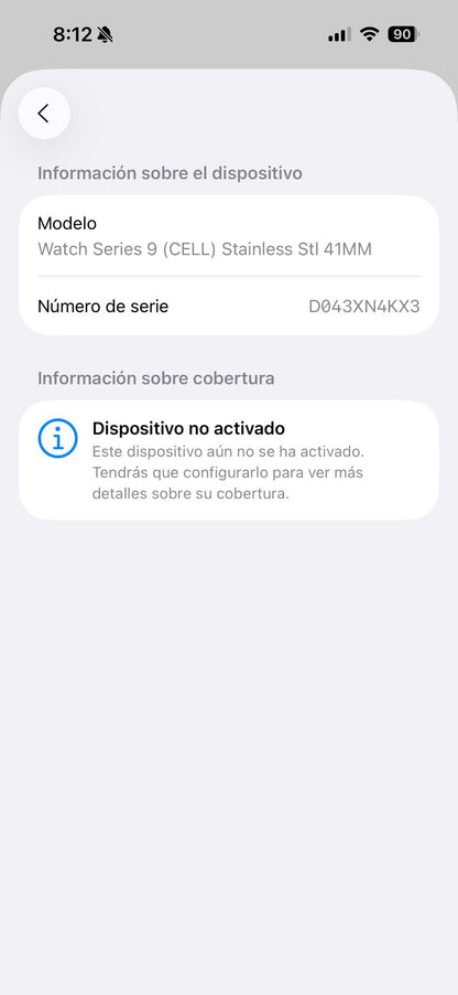 Apple Watch 9 41mm Titanio