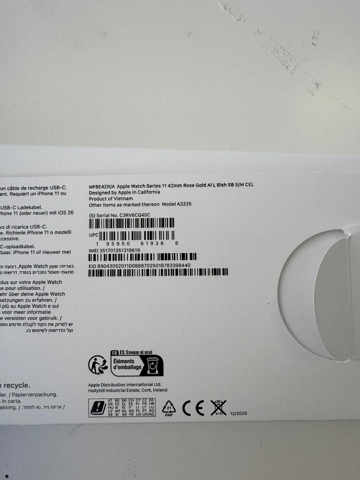 Apple Watch 11 42mm CEL